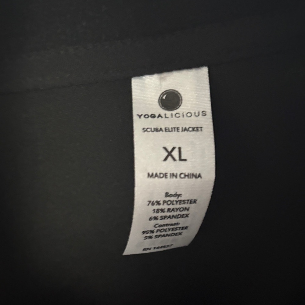 NWT! Black Zip-Up Jacket and Shorts Set - Picture 2 of 4